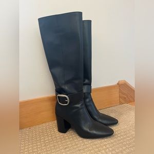 Coach Black High Heel Tall Boots size 9